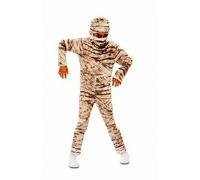 TOYCRUIS Costume di carnevale o da halloween da bambino da mummia tuta intera elasticizzata stampata con copricapo TAGLIA DA 4 A 6 ANNI