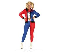 CARNEVALE HALLOWEEN VESTITO COSTUME TIPO HARLEY E JOKER ADULTO