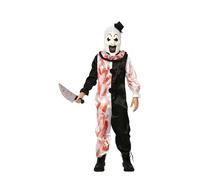 CARNEVALE HALLOWEEN VESTITO O MASCHERA TERRIFIER ART THE CLOWN FYASA ADULT CHILD