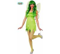 CARNEVALE HALLOWEEN VESTITO PETER PAN TRILLY TINKER BELL ADULTO COSTUME COSPLAY