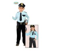 CARNEVALE HALLOWEEN VESTITO POLIZIOTTO POLICEMAN POLIZIOTTA BAMBINI GUIRCA