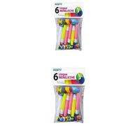 Carnevale Lingue SONORE 2 CONF. da 6 Pezzi Festa Party Giochi Divertimento