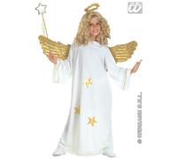 CARNEVALE NATALE COSTUME VESTITO ANGELO STELLA BAMBINA 8/10 ANNI