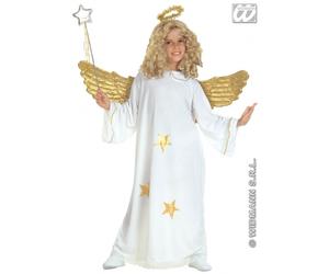 CARNEVALE NATALE COSTUME VESTITO ANGELO STELLA BAMBINA 8/10 ANNI