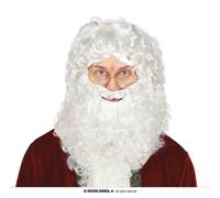 CARNEVALE NATALE PARRUCCA E BARBA BABBO NATALE HIGH QUALITY GUIRCA 4243 X-MAS