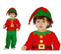 CARNEVALE NATALE VESTITO COSTUME ELFO BABBO NATALE SANTA CLAUS HELPER NEONATO