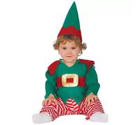 CARNEVALE NATALE VESTITO COSTUME ELFO BABBO NATALE SANTA CLAUS HELPER NEONATO