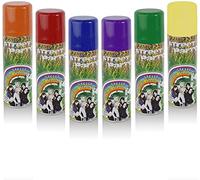 Carnevale Stelle FILANTI Spray 6 Pz 6 Colori Festa Party Decorazione RIVENDITA