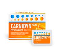 Carnidyn Plus Integratore Alimentare a base di Sali minerali, Carnitina, vitamine, per Stanchezza Mentale e Fisica, utile in caso di spossatezza - 20 Bustine
