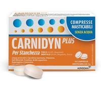 Carnidyn Plus Stanchezza Mentale E Fisica Integratore Di Sali Minerali, Carnitina E Vitamine Utile Per Combattere La Spossatezza 18 Compresse Masticabili
