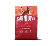 CARNILOVE Active Cat Beef and Venison Sterilised 2 kg manzo e selvaggina, per gatti sterilizzati