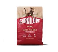 CARNILOVE Active Cat Lamb and Wild Boar Sterilised 2 kg agnello e cinghiale, per gatti sterilizzati