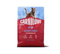 CARNILOVE Active Cat Salmon and Turkey Sterilised 2 kg salmone e tacchino, per gatti sterilizzati