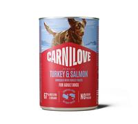 CARNILOVE Dog Can Turkey and Salmon 400g pâté con tacchino e salmone per cani adulti