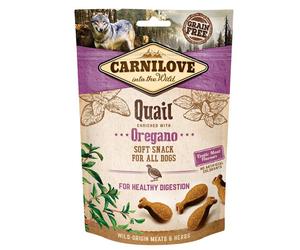 CARNILOVE Semi moist snacks delicati snack con quaglia e origano 200g