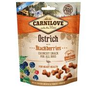 CARNILOVE Crunchy snacks snack croccanti con struzzo e more 200 g