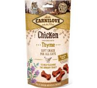 CARNILOVE Semi moist snacks delizioso spuntino semi-umido con pollo e timo 50 g