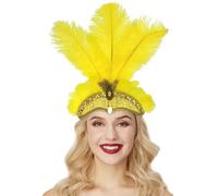 Carnival Cristallo Corona Copricapo di Piume Mardi Gras Accessori Donna Wear Hot