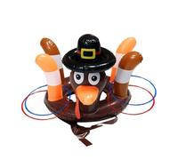 Carnival Games Outdoor - Inflatable Turkey Hat Toss, Lawn Ring Toss Fun Game Kit, Birthday School Beach Camping Picnic Backyard Entertainment Toy | Reusable Inflatable Carnival Game,for Group Events