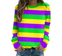 Carnival Maglione a Maniche Lunghe e Girocollo Senza Cappuccio per Donna Frange Maglione Donna, giallo., XL