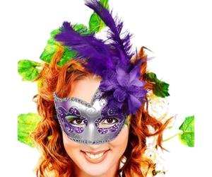Carnival Masque Spooky Half Face Elegante Copertura Occhi