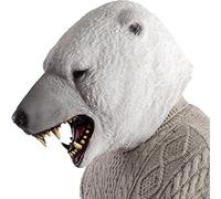 Carnival Toys 1490 Maschera Orso Polare, Bianco, Taglia Unica