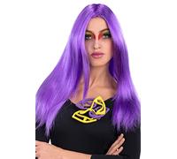 Carnival Toys 2378 Parrucca Lunga Liscia, Viola, Taglia Unica
