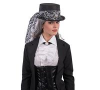 Carnival Toys Cilindro Nero in Feltro con Ragno