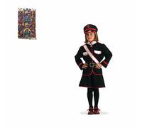 Carnival Toys Costume Bambina da Carabiniere Poliziotta Vestito di Alta Qualità