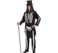 Carnival Toys Costume Carnevale Lord Scheletro tg M-L Uomo Vestito Halloween