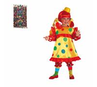 Carnival Toys Costume da Clown Bollicina Vestito Carnevale Pagliaccio Bambina