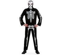 Carnival Toys Costume da Scheletro Vestito Intero Uomo per Carnevale Halloween