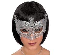 Carnival Toys - Maschera Con Glitter Argento In Pvc