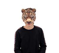 Carnival Toys Maschera leopardo in tessuto su cartoncino