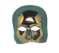 Carnival Toys Maschera Mezzo Viso Oro