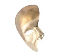 Carnival Toys Maschera mezzo viso oro in plastica