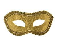 Carnival Toys Maschera oro in plastica glitter
