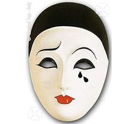 CARNIVAL TOYS Maschera Pierrot, taglia unica