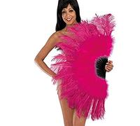 Carnival Toys Ventaglio Gigante Fucsia Extra Lusso in Piume di Struzzo per Burlesque