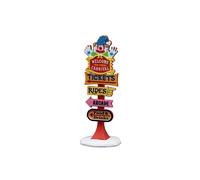 LEMAX Cartello Carnevale "Carnival Welcome Sign" in plastica H9.2x3.5x3.2 cm