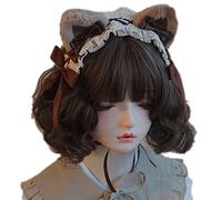Carnivals Party Donna Prendi Foto Fascia per capelli Pieghe Pizzo Orso Forma Orecchio Fasce per Capelli Bellissimi Cerchi Per Adulti Adulti Adulti Adolescenti Cosplay Fasce per Fascia per Capelli Per