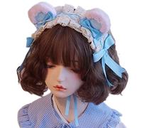 Carnivals Party Donna Prendi Foto Fascia per capelli Pieghe Pizzo Orso Forma Orecchio Fasce per Capelli Bellissimi Cerchi Per Adulti Adulti Adulti Adolescenti Cosplay Fasce per Fascia per Capelli Per