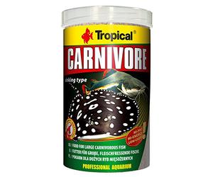 CARNIVORE 500ml / 300g - Mangime completo, altamente proteico per grossi pesci carnivori che si nutrono sul fondo
