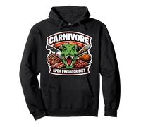 Carnivore Apex Predator Diet Meat Eater T-Rex Dino Keto Joke Felpa con Cappuccio