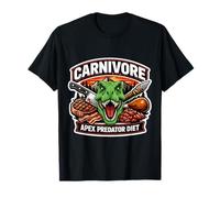 Carnivore Apex Predator Diet Meat Eater T-Rex Dino Keto Joke Maglietta