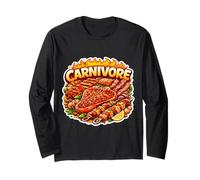 Carnivore Nutrition Fan Diet Advocate Sostenitore Mangiatore di Carne Maglia a Manica