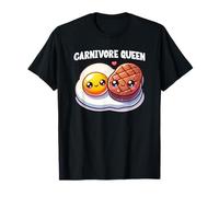 Carnivore Queen Bistecca Uova Mangiatore di Carne Cheto Dieta Allenamento in Palestra Maglietta