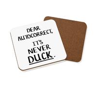 Caro Autocorrect It's Mai Anatra Sottobicchiere Maleducato Spellcheck Divertente