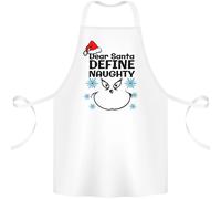 Caro Babbo , Define Cattivo Natale Divertente Cotone Grembiule 100% Biologico