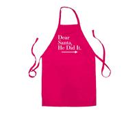 Caro Babbo , Egli DID It - Unisex Bambini Grembiule - Divertente Natale Segreto